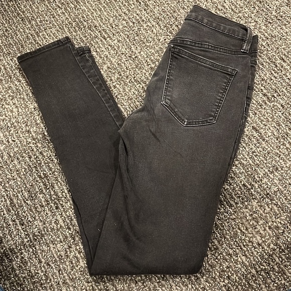 Free People Skinny Black Jeans 9 inch Rise 26R - Picture 12 of 12